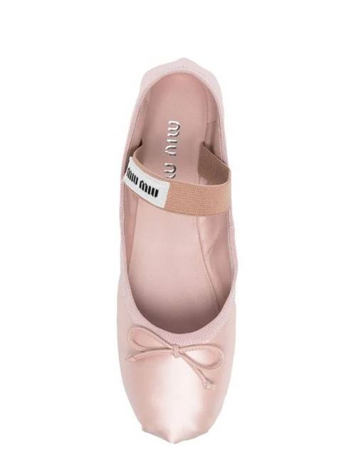 Light pink satin ballerina MIU MIU | 5F794DF-DX05QU6F0615